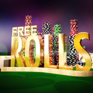 bannière avec marqué freerolls dessus