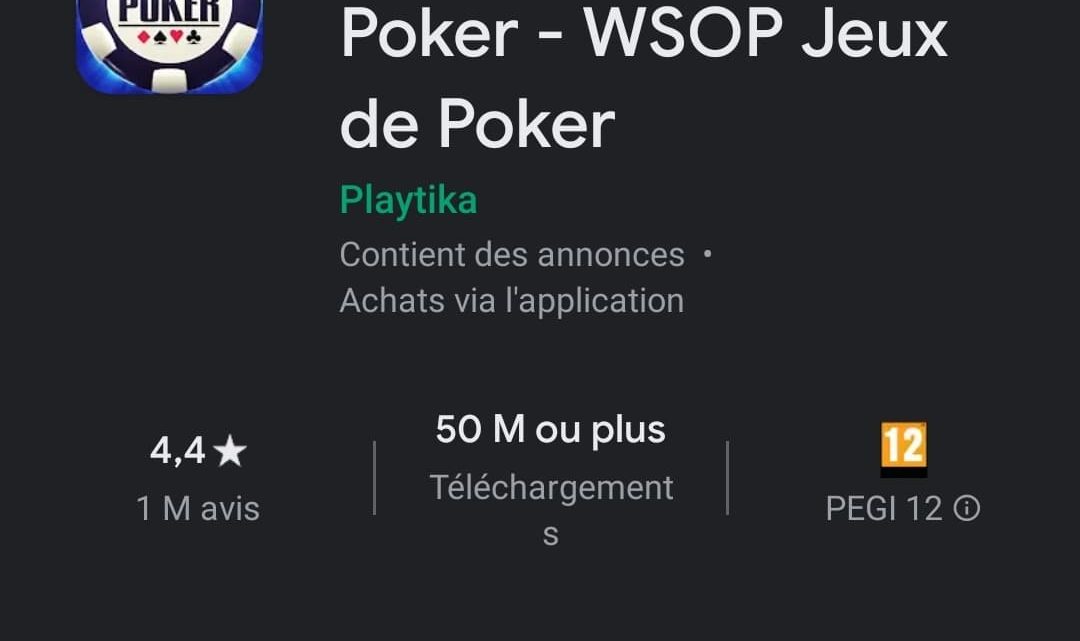 Application de poker mobile gratuite : les WSOP mobile existent !