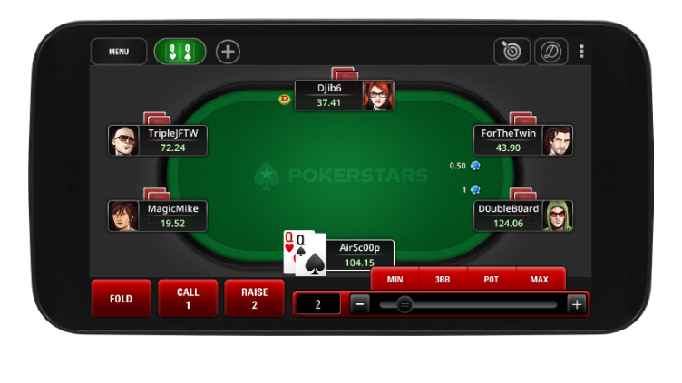 applications de poker Pokerstars 
