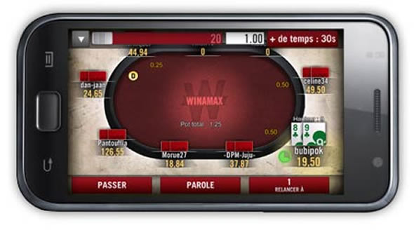 applications de poker Winamax