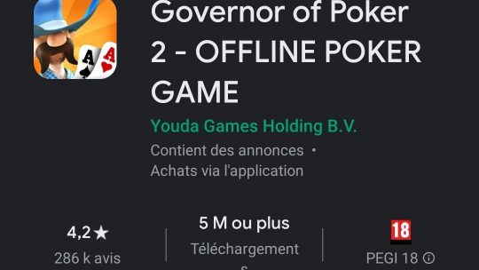 Governor of Poker 2 : Offline poker game