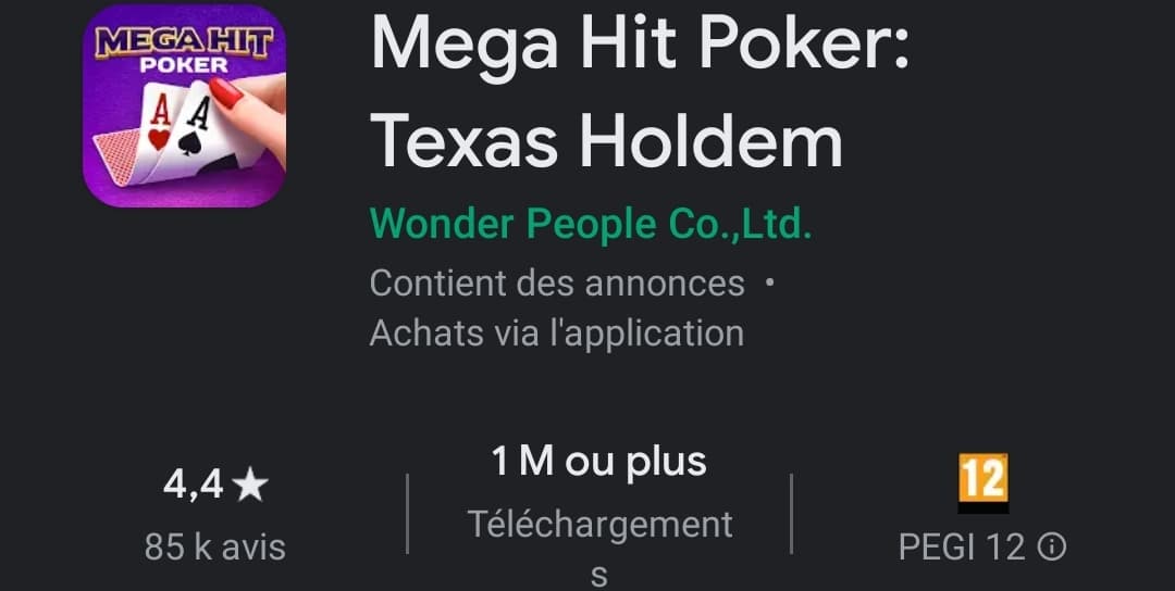 Mega Hit Poker : Texas Holdem