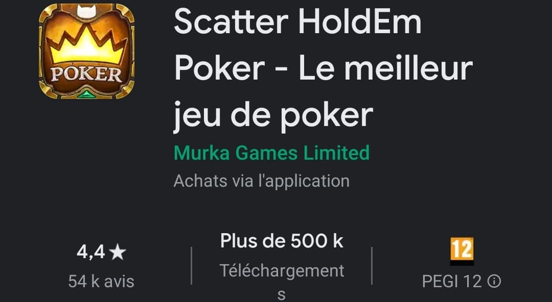 Scatter Holdem Poker : Le meilleur jeu de poker ?