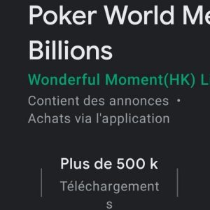 Poker World Mega Billions