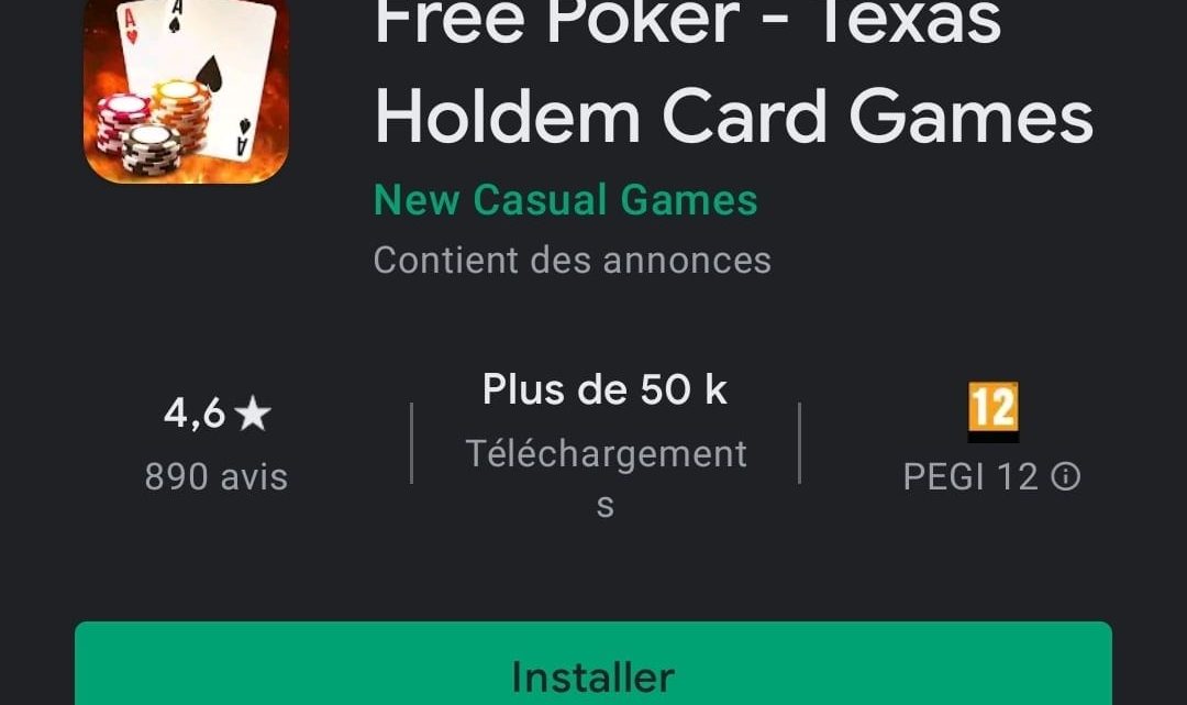 Free Poker : La seule application totalement gratuite !